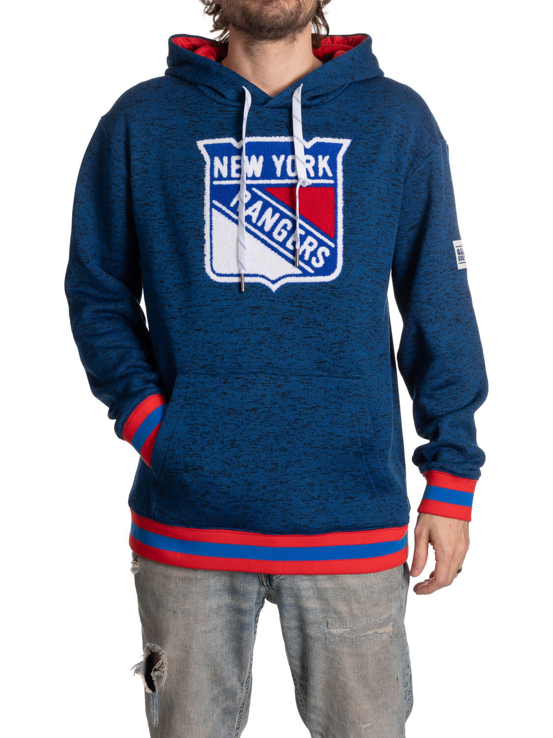 Sweat à Capuche New York Rangers NHL - Homme Taille S - Bleu Officiel Calhoun