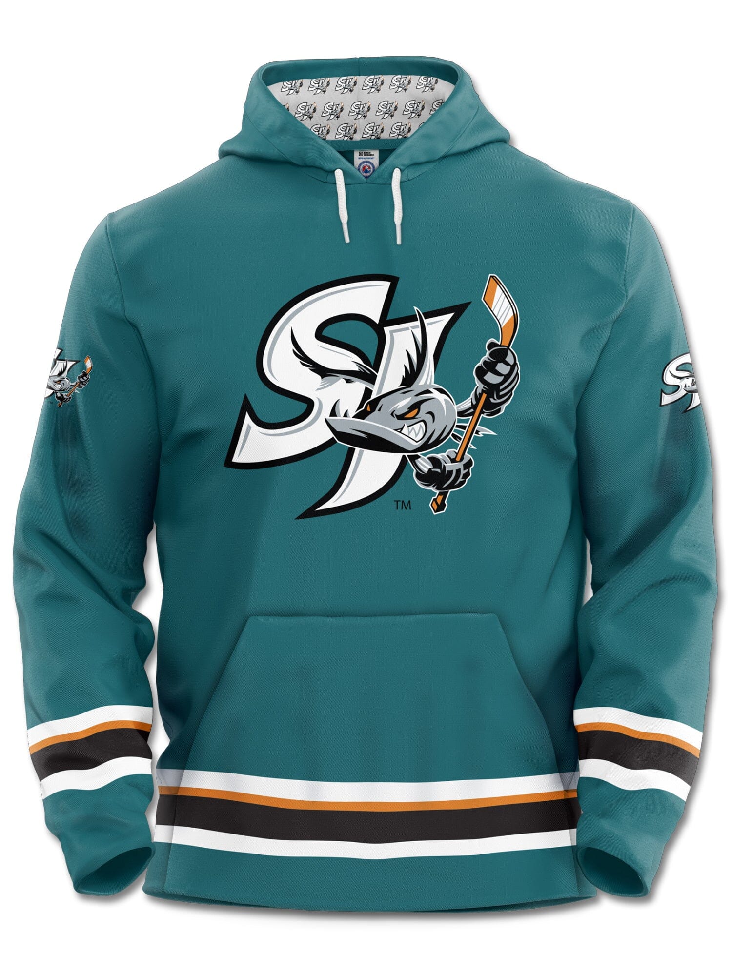 Nhl Hoodie San Jose Sharks Pullover San Jose Sharks Starter BLACK