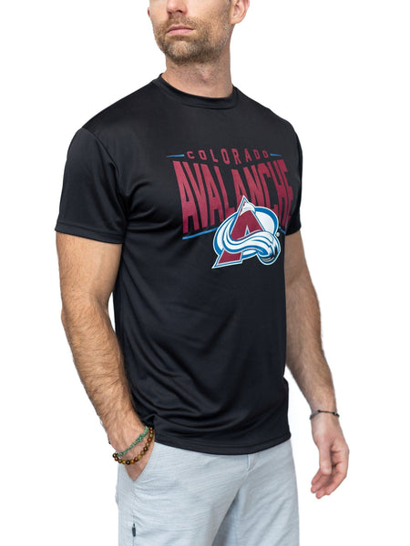 Bench Clearers Colorado Avalanche Full Fandom Moisture Wicking T-Shirt - S / Black / Polyester