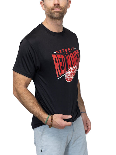 Bench Clearers Detroit Red Wings Full Fandom Moisture Wicking T-Shirt - S / Black / Polyester