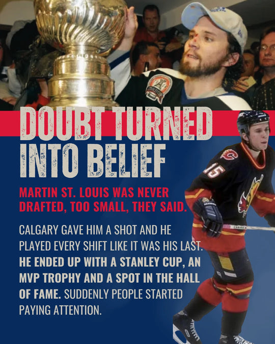 AHL story slide 8: doubt turned into belief - Martin St. Louis went undrafted for being too small, then won a Stanley Cup, an MVP trophy and a Hall of Fame spot. — photo 8 of 11