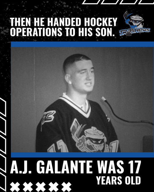 He handed hockey operations to his son — A.J. Galante was 17 years old — photo 3 of 10