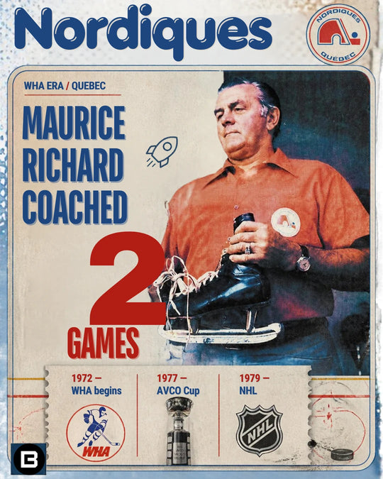 Rocket Richard coached the Quebec Nordiques for only two games — photo 2 of 16