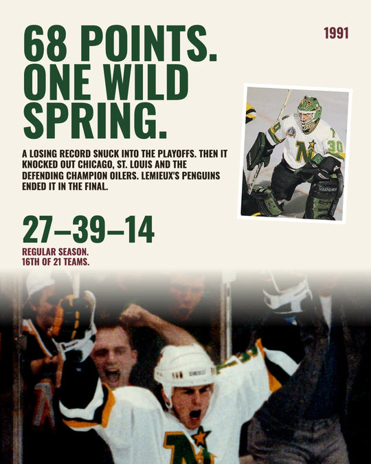 68 points, one wild spring: the 1991 Minnesota North Stars knocked out Chicago, St. Louis and Edmonton on the way to the Stanley Cup Final — photo 3 of 13