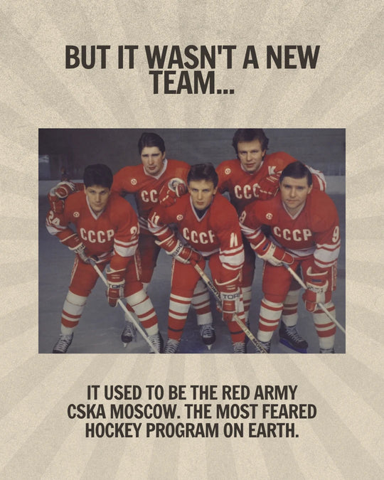 Russian Penguins story slide 3: Soviet CCCP players in red - the club was formerly Red Army CSKA Moscow, the most feared hockey program on earth. — photo 3 of 11