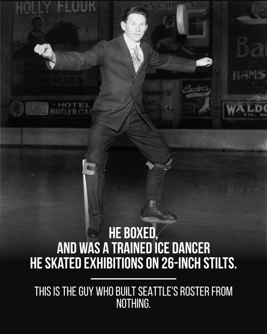 Muldoon boxed and was a trained ice dancer who skated exhibitions on 26-inch stilts — the man who built Seattle's roster from nothing — photo 4 of 11