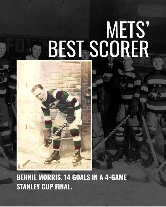 The Mets' best scorer: Bernie Morris, 14 goals in a four-game Stanley Cup final — photo 6 of 11