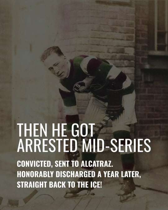 Then Bernie Morris got arrested mid-series — convicted and sent to Alcatraz, honorably discharged a year later and straight back to the ice — photo 7 of 11