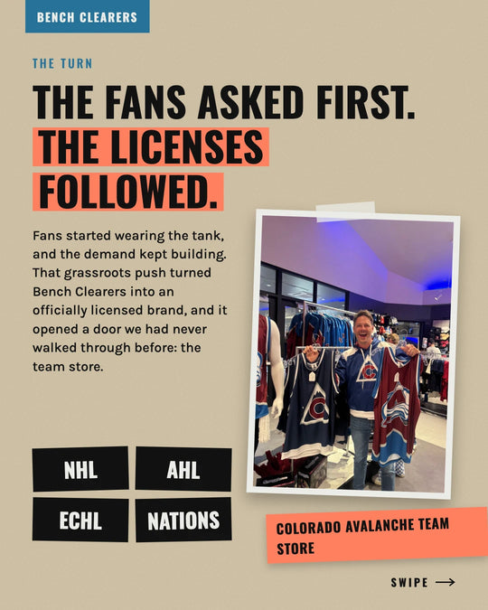 Hockey fans asked for Bench Clearers tanks first, and team licenses followed — photo 3 of 7