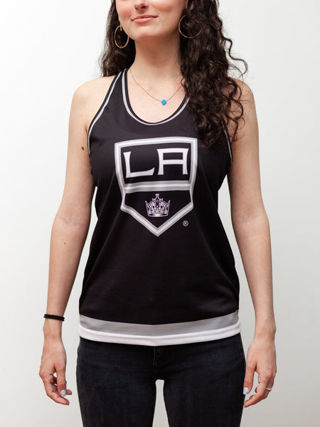 Los Angeles Kings Women's Racerback Hockey Tank XS / Black / Polyester