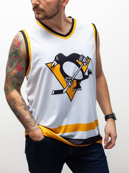 Bench Clearers Pittsburgh Penguins Powder Blue Classics Alternate Hockey Tank - S / Powder Blue / Polyester