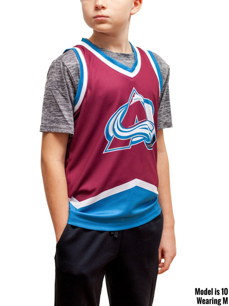 Bench Clearers Colorado Avalanche Youth Hockey Tank - ym (10-12) / Burgundy / Polyester