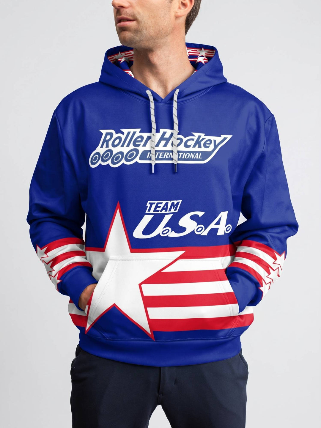 RHI Team USA World Collection Hoodie - ON-MODEL FRONT