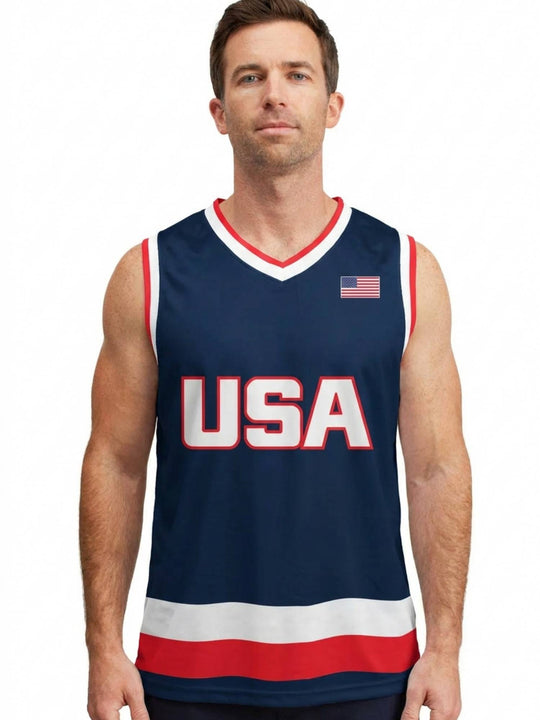 Bench Clearers USA Nations 2025 Special Edition Hockey Tank | FRONT