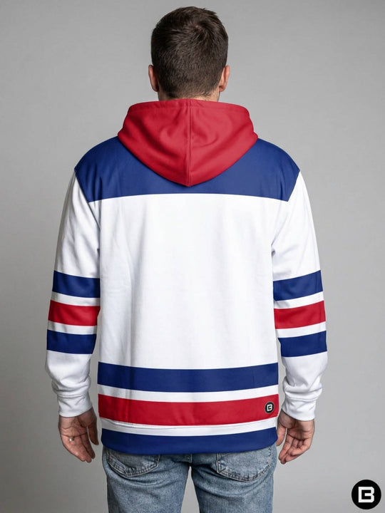 USA Hockey Nations 2026 Away Hockey Hoodie - MODEL BACK | BenchClearers Hockey Apparel