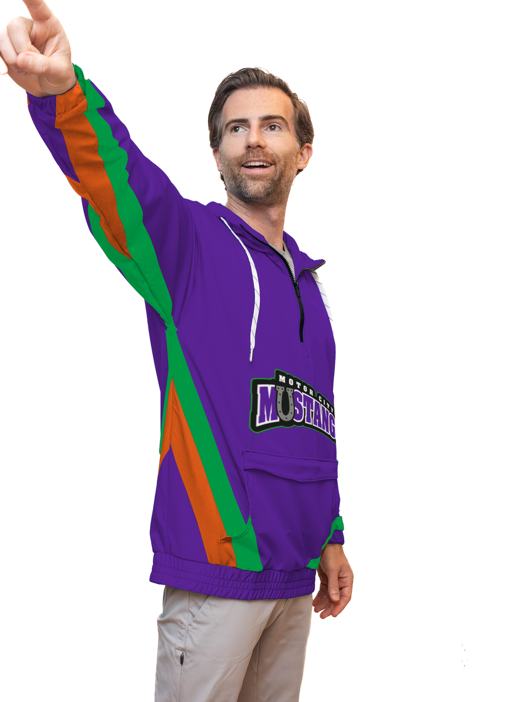 Motor City Mustangs Hockey Windbreaker