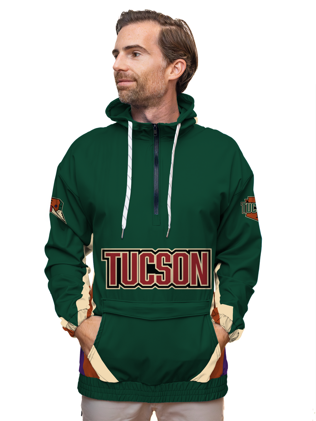 Bench Clearers Tucson Roadrunners 2026 "Kachina" Alternate Hockey Windbreaker - FRONT