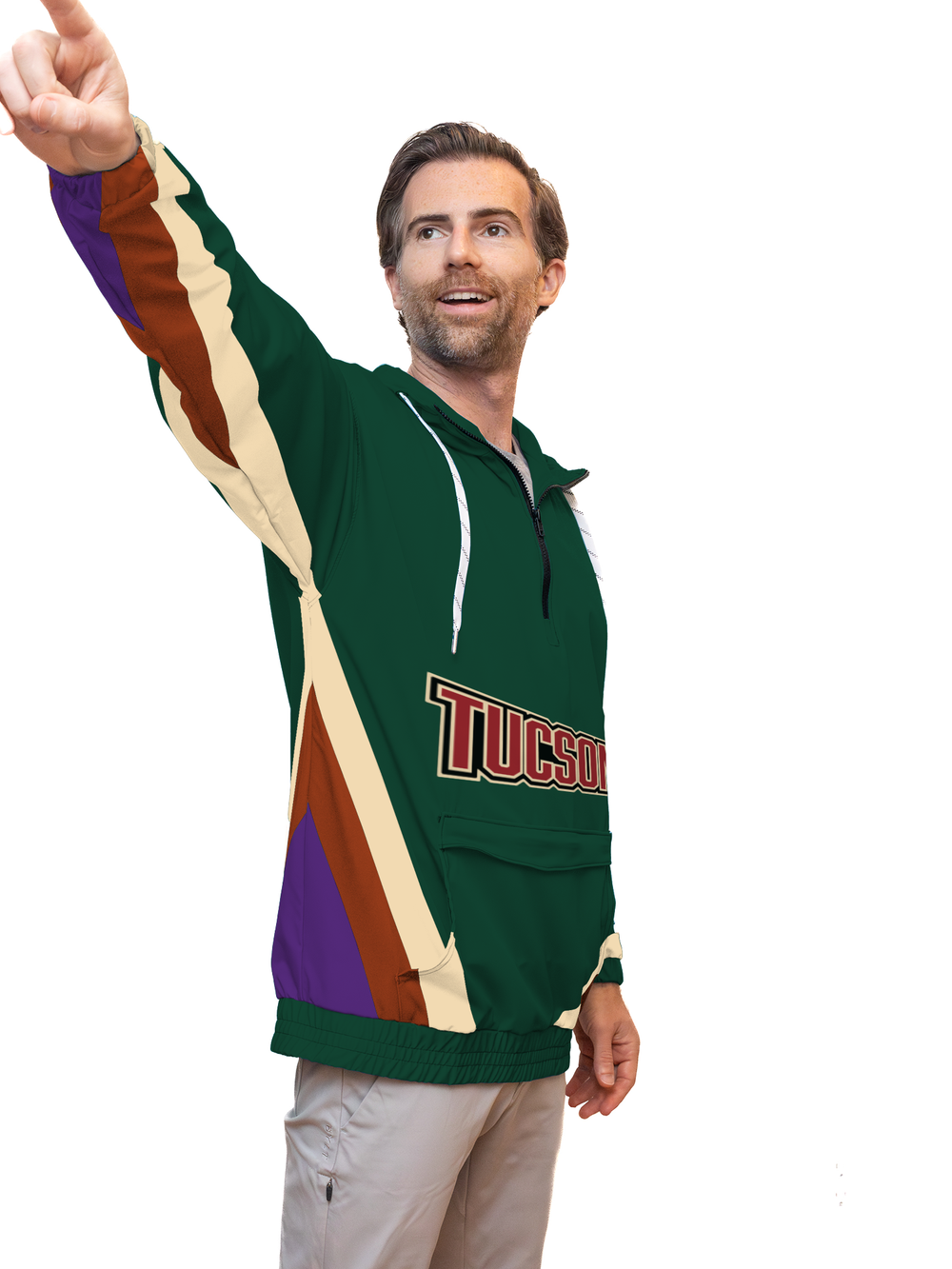 Bench Clearers Tucson Roadrunners 2026 "Kachina" Alternate Hockey Windbreaker - SIDE