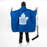 Toronto Maple Leafs Hockey Poncho Hockey Poncho BenchClearers OneSize Blue Nylon