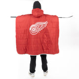 Detroit Red Wings Hockey Poncho Hockey Poncho BenchClearers OneSize Red Nylon