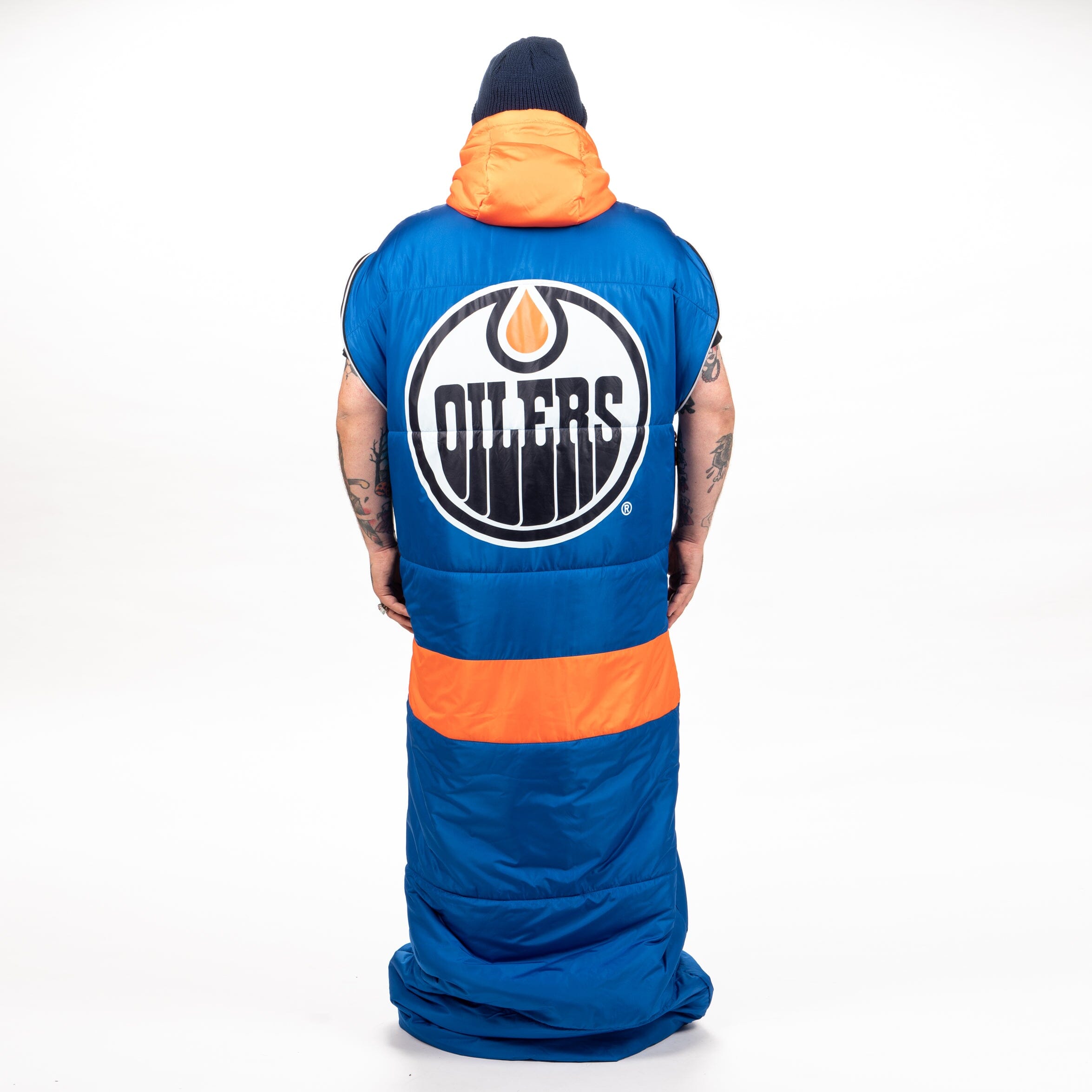 Edmonton Oilers Hockey Napsack Hockey Napsack BenchClearers OneSize Blue Nylon