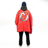 New Jersey Devils Hockey Poncho Hockey Poncho BenchClearers OneSize Red Nylon