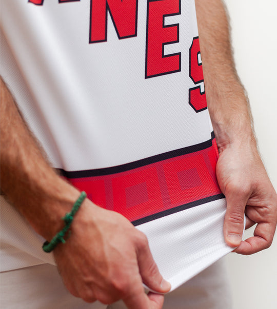 Printing is completely flush with fabric, for a soft feel.