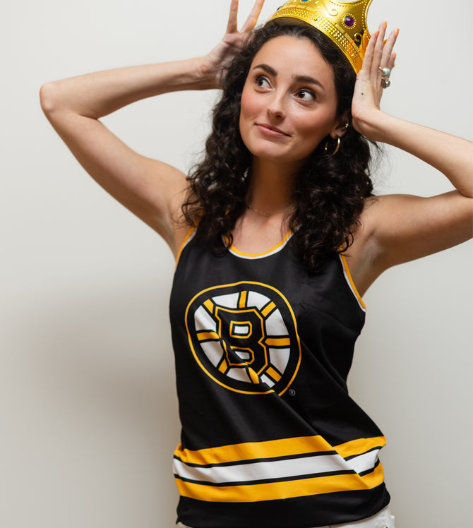 Boston Bruins Women's Racerback Hockey Tank – Bench Clearers