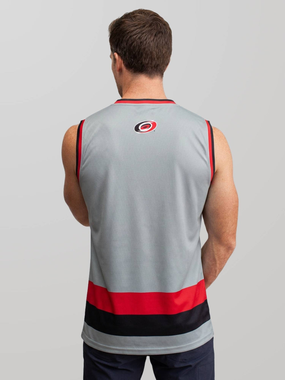 Bench Clearers Carolina Hurricanes Championship 2026 Alternate Hockey Tank - MODEL BACK
