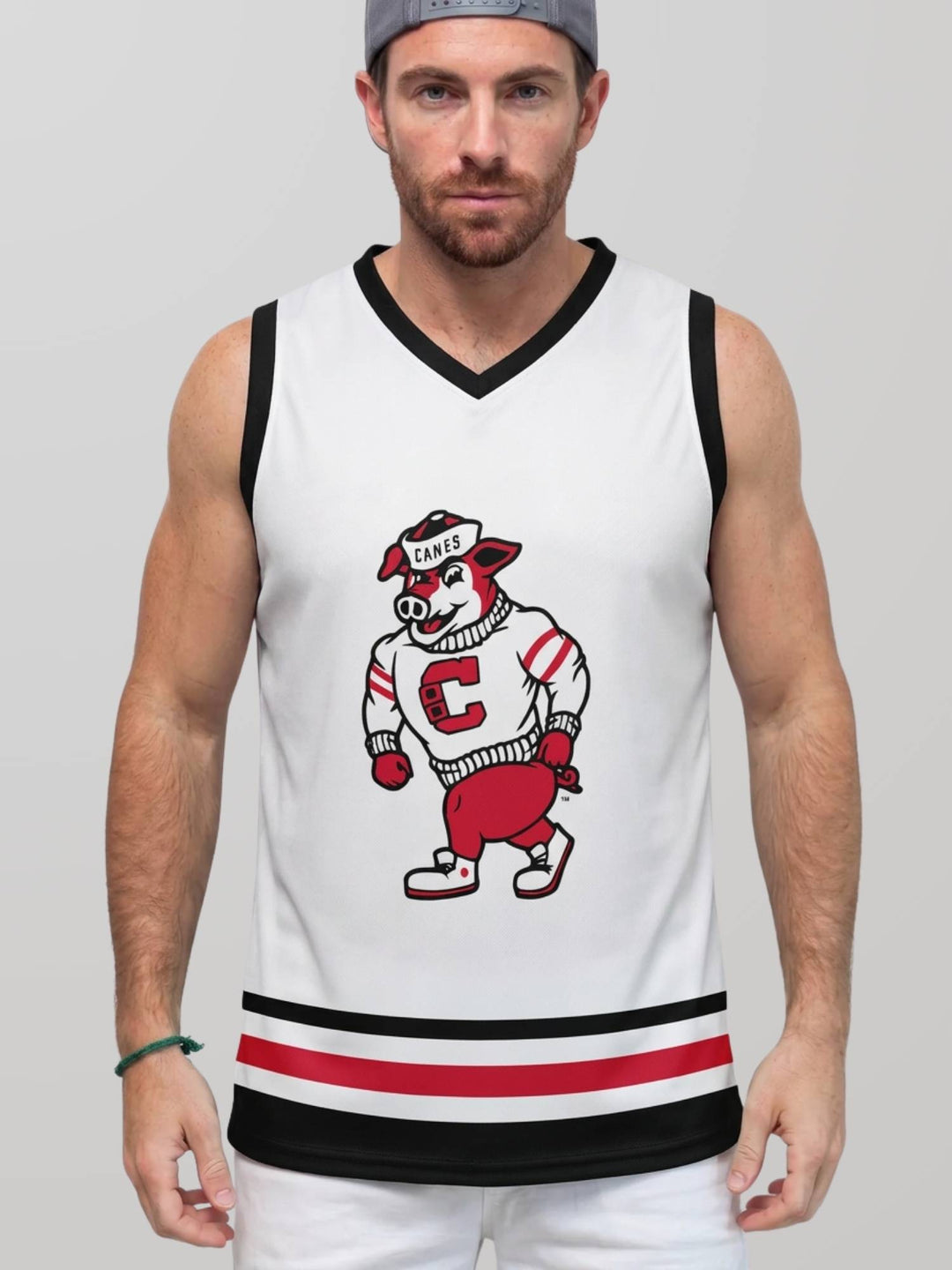 Bench Clearers Carolina Hurricanes Struttin' Stormy Alternate Hockey Tank - MODEL FRONT