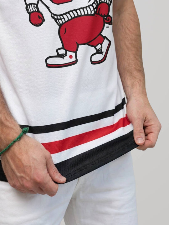 Bench Clearers Carolina Hurricanes Struttin' Stormy Alternate Hockey Tank - MATERIAL FRONT