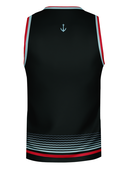 Bench Clearers Seattle Kraken Abyss Alternate Hockey Tank - 3D BACK