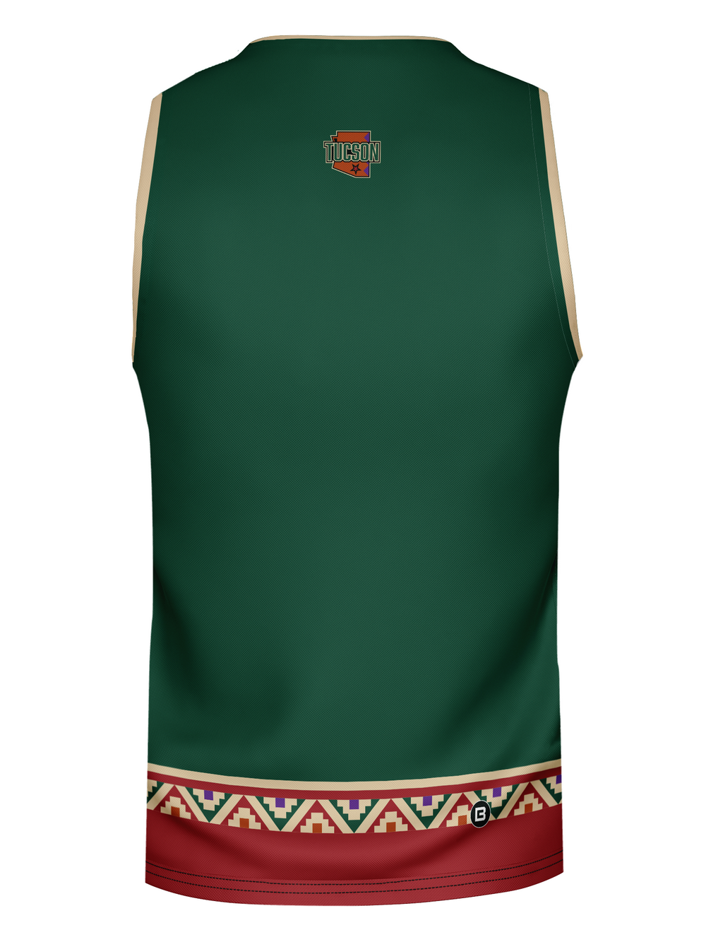 Bench Clearers Tucson Roadrunners 2026 "Kachina" Alternate Hockey Tank - 3D BACK
