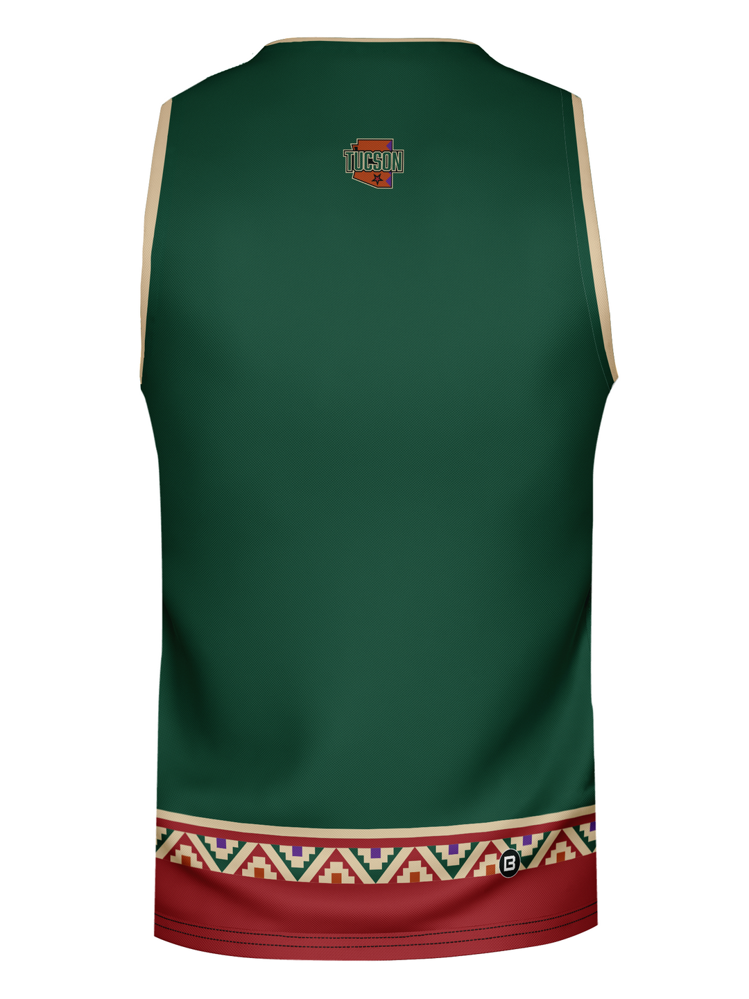 Bench Clearers Tucson Roadrunners 2026 "Kachina" Alternate Hockey Tank - 3D BACK