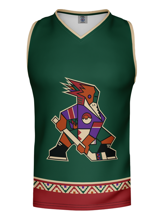 Bench Clearers Tucson Roadrunners 2026 "Kachina" Alternate Hockey Tank - 3D FRONT