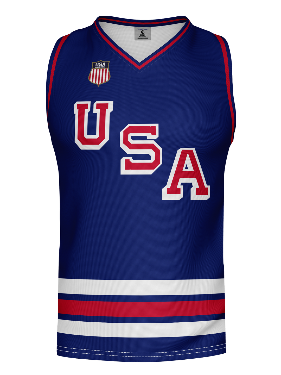 USA Hockey Nations 2026 Navy Hockey Tank - FRONT