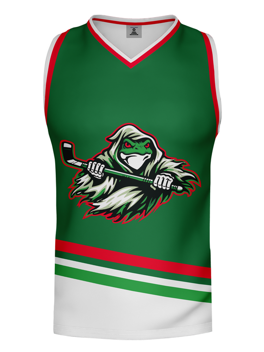 Bench Clearers XRHL Maumee Bay Ghost Frogs Alternate Hockey Tank - FRONT