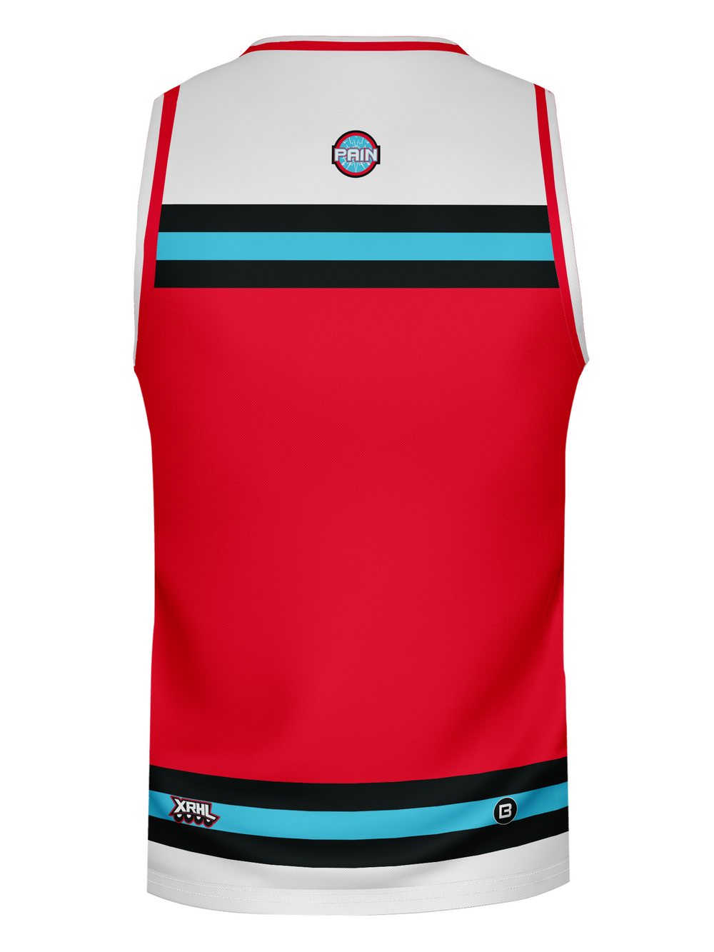 Bench Clearers XRHL Glass City Pain Alternate Hockey Tank - BACK