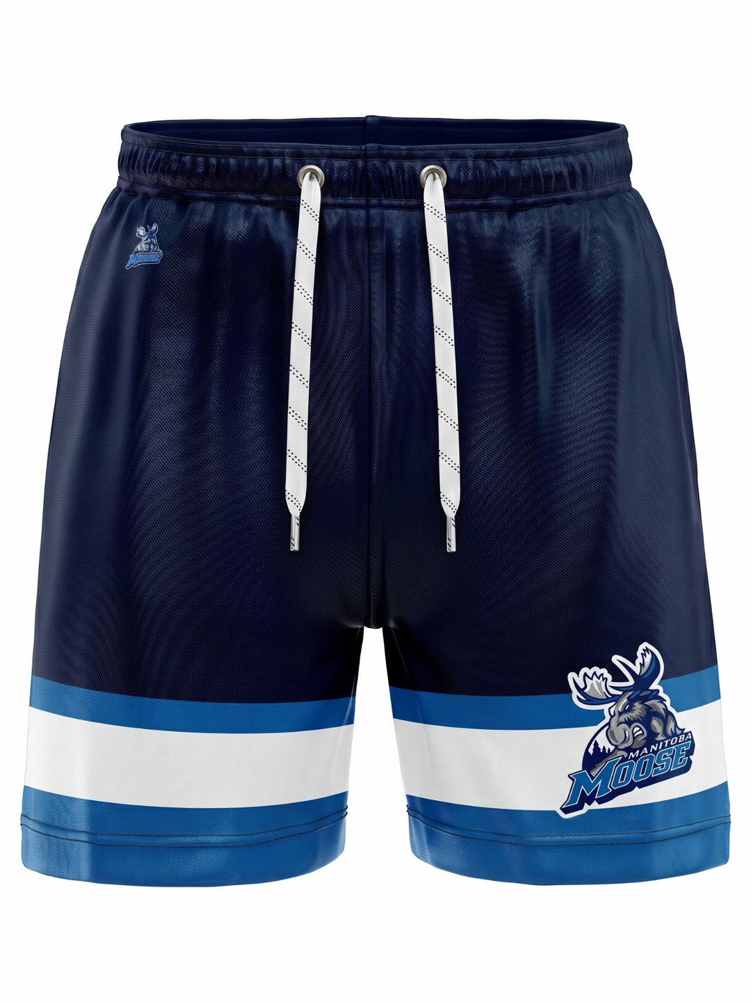 Bench Clearers Manitoba Moose Hockey Shorts - 3D FRONT