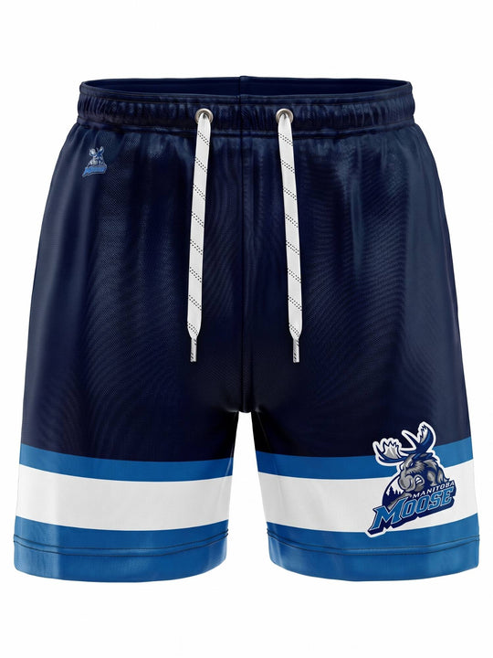 Bench Clearers Manitoba Moose Hockey Shorts - 3D FRONT