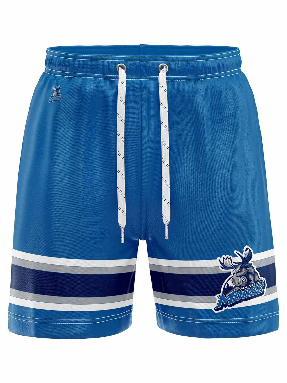 Bench Clearers Manitoba Moose Alternate Hockey Shorts - 3D FRONT