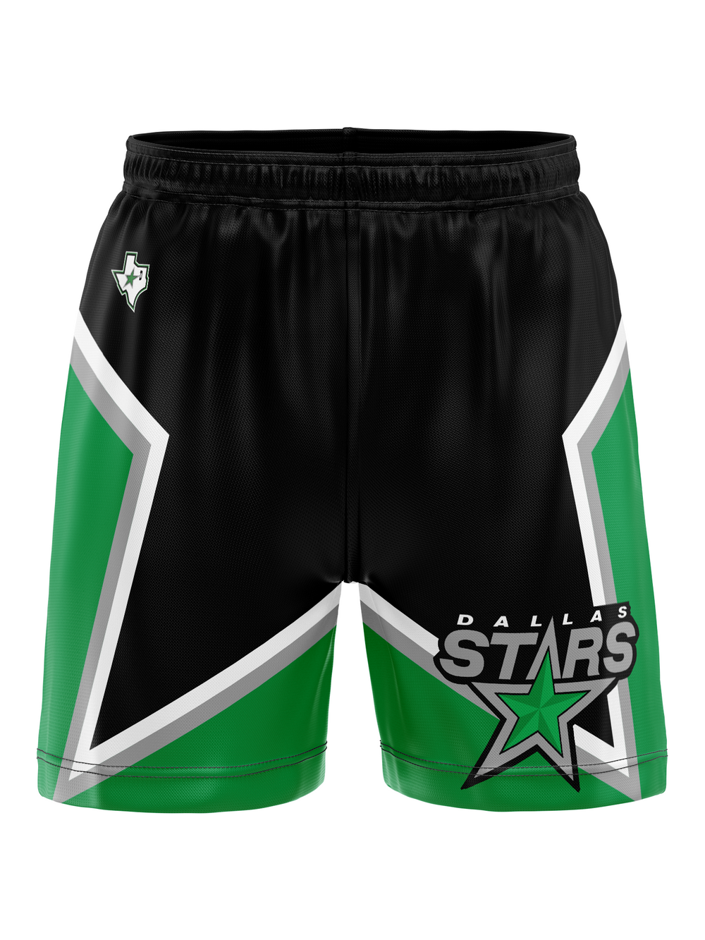Bench Clearers Dallas Stars 2026 Alternate Mesh Hockey Shorts | Front