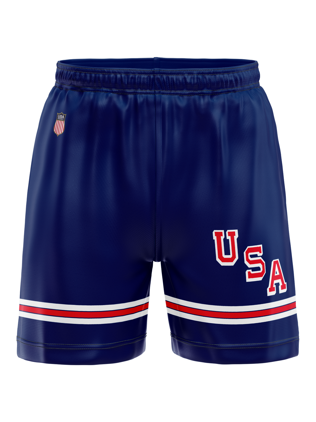 Bench Clearers USA Hockey Nations 2026 Navy Hockey Shorts