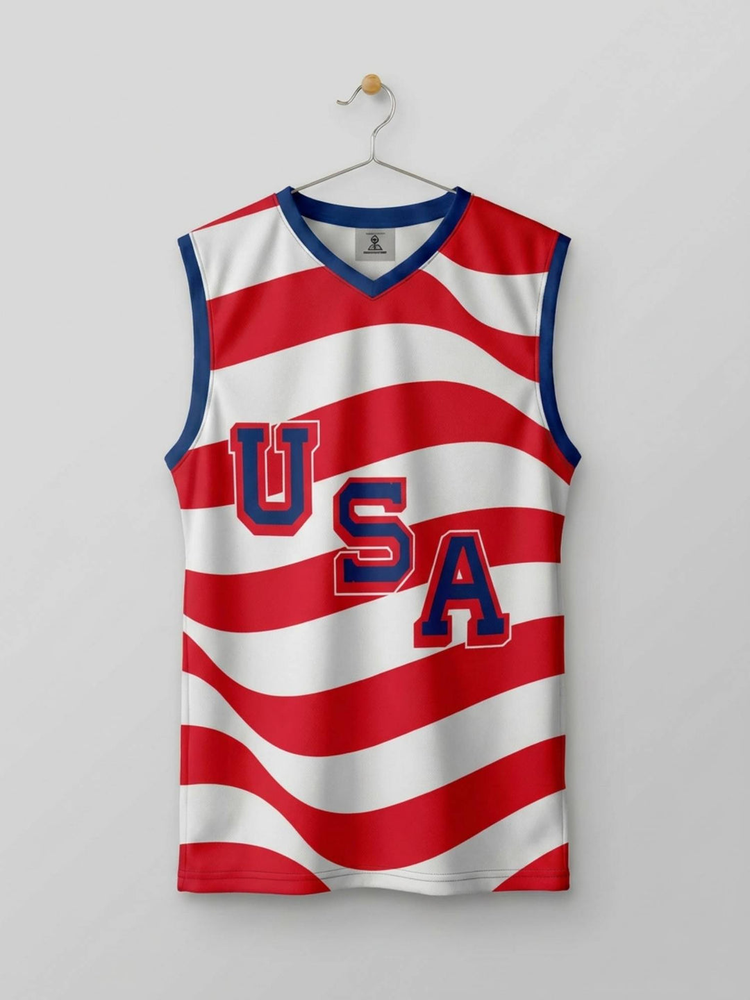 Bench Clearers USA Hockey American Flag Hockey Tank - HANGING