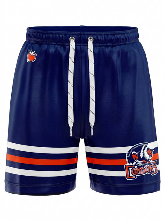 Bench Clearers Bakersfield Condors Hockey Shorts - 3D FRONT