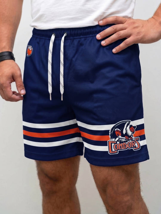 Bench Clearers Bakersfield Condors Hockey Shorts - MODEL FRONT