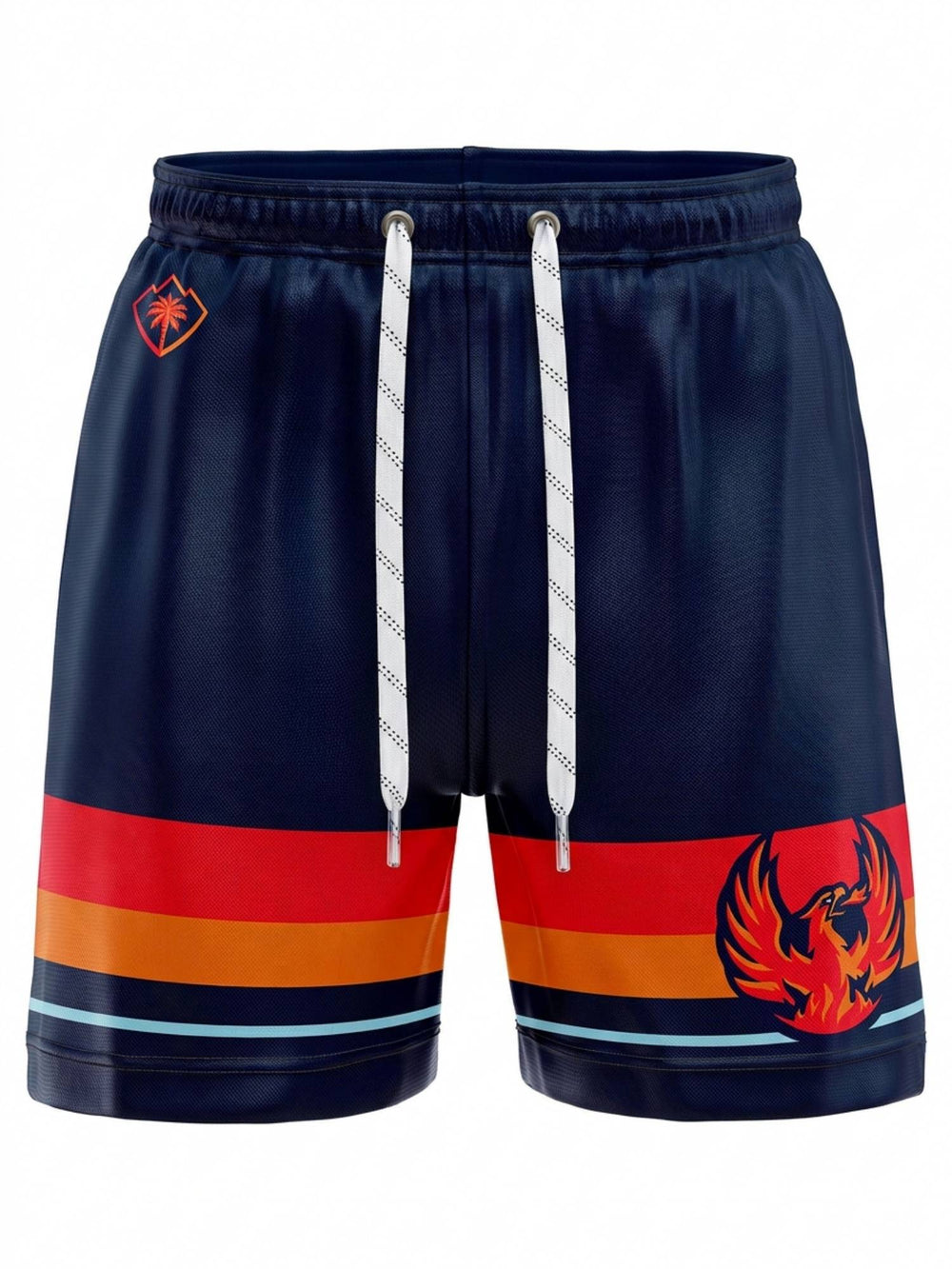 Bench Clearers Coachella Valley Firebirds Hockey Shorts - 3D FRONT