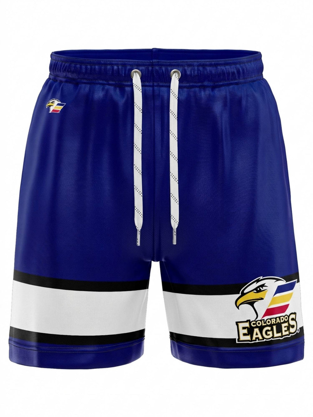 Bench Clearers Colorado Eagles Hockey Shorts - 3D FRONT