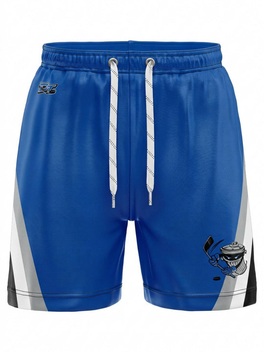  Bench Clearers Danbury Trashers Alternate Hockey Shorts - 3D FRONT