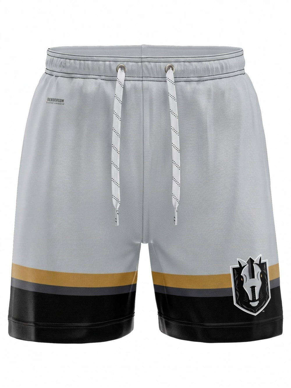  Bench Clearers Henderson Silver Knights Hockey Shorts - 3D FRONT